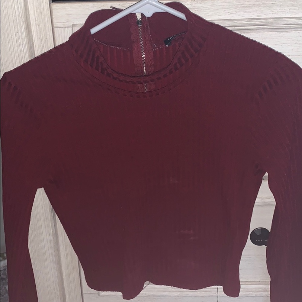 Red Cropped Fashion Nova Top